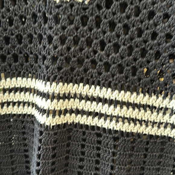 CATHERINE MALAMDRINO Crochet black and white dress size 12 - Picture 5 of 7